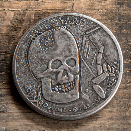 【原価ぶっ壊し割引】ラインストーンドッグボーンメダル ICHABOD Limited Edition Coin