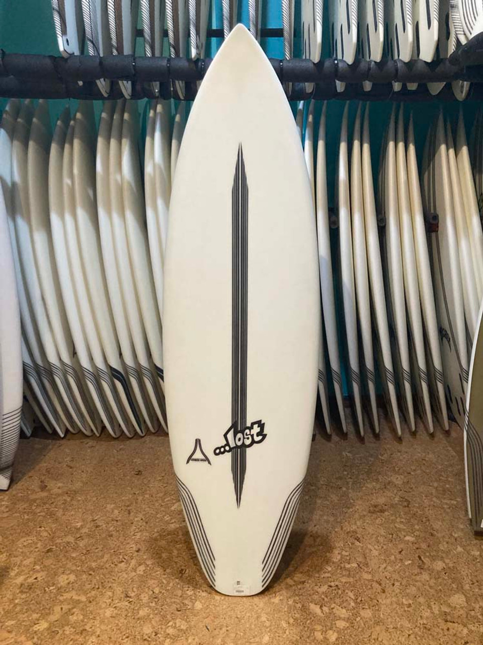 5'7 LOST CARBON WRAP UBER DRIVER SURFBOARD- Catalyst