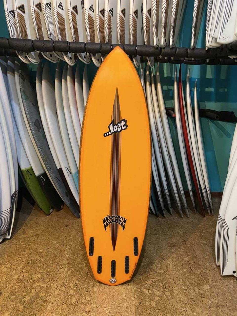 LOST SURFBOARDS/BLACK DAR ROCKET REDUX WIDE 5'8