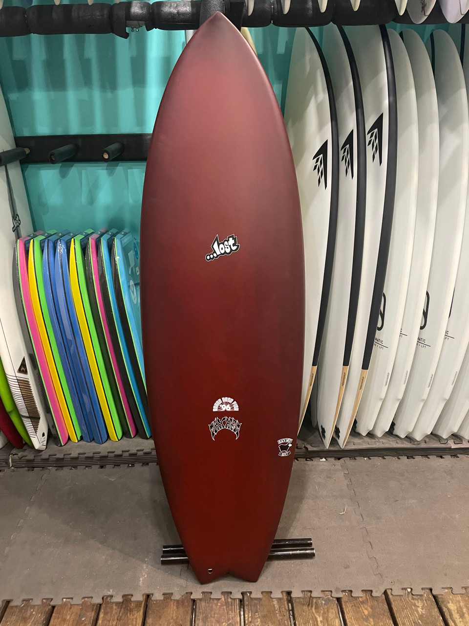 5'5 LOST BLACKSHEEP RNF 96 SURFBOARD- Catalyst