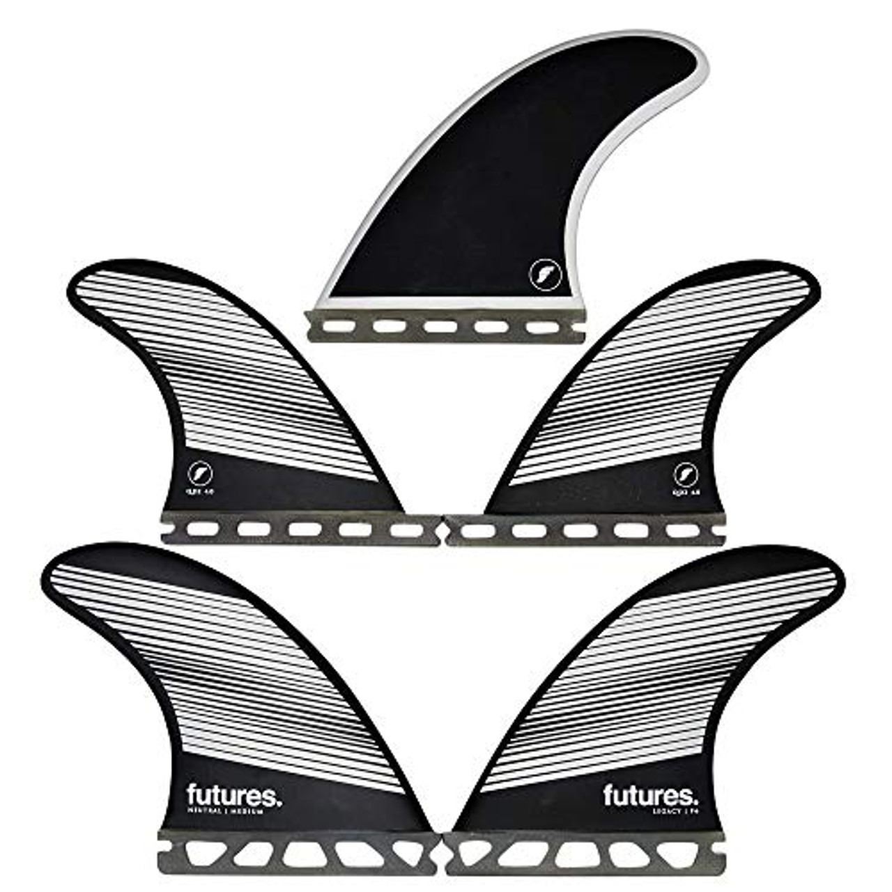 Futures F6 Legacy Five Fin Set Gray/Black - Catalyst