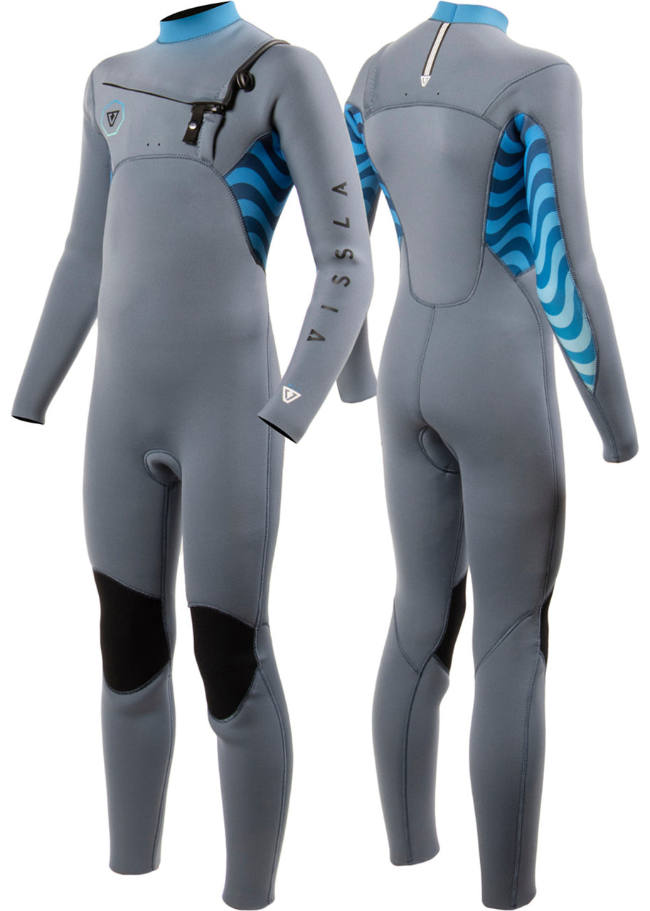 VISSLA 7 SEAS BOYS SHREDDER 3-2 FULL CHEST ZIP WETSUIT - Catalyst