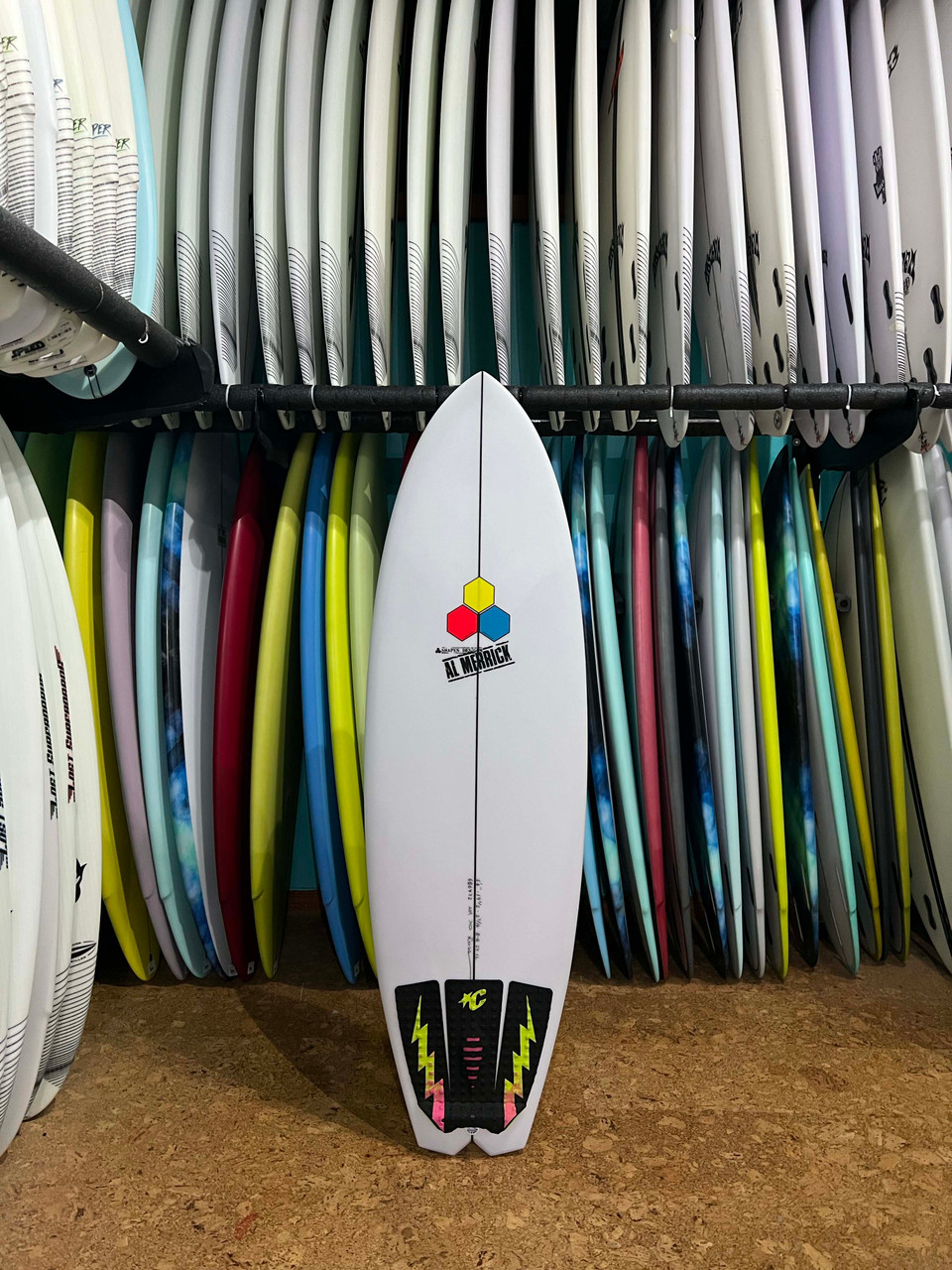 5'6 CHANNEL ISLANDS BOBBY QUAD USED SURFBOARD- Catalyst