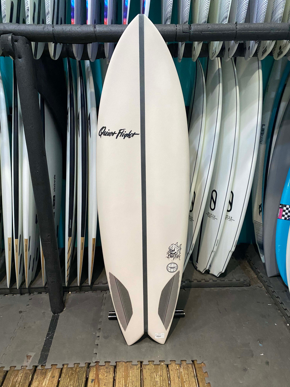 6'0 QUIET FLIGHT BAD FISH SURFBOARD (61904) Catalyst