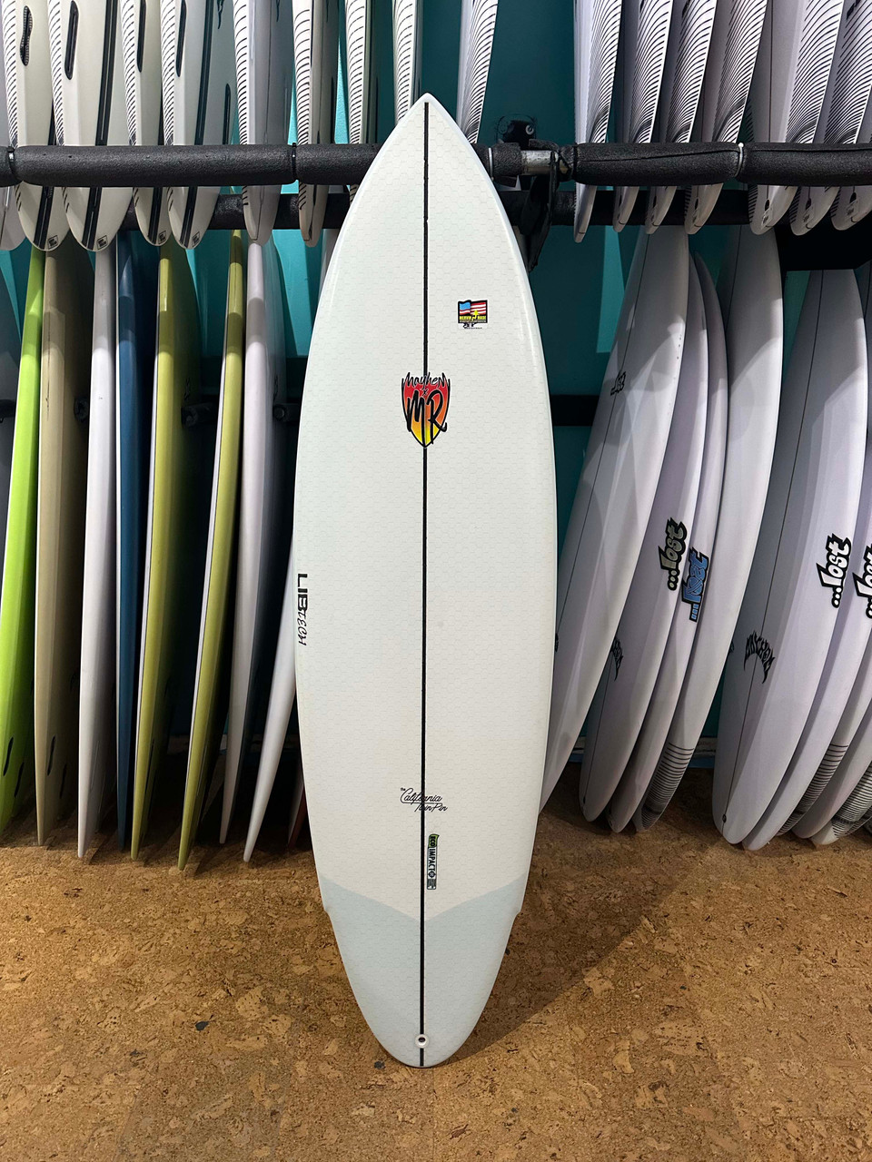 6'3 LOST LIBTECH MR X MAYHEM CALIFORNIA PIN SURFBOARD