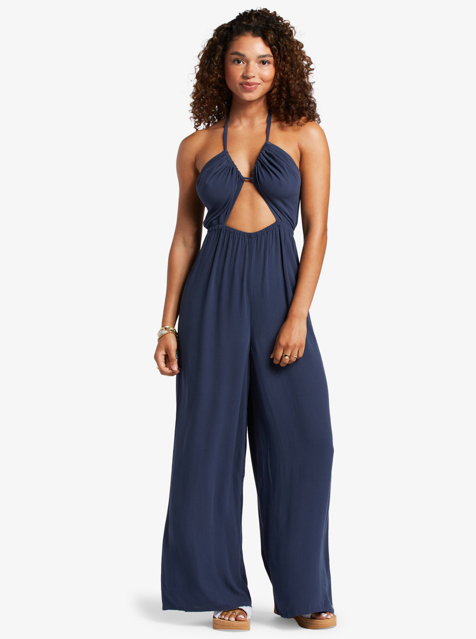 ROXY AWAY ON VACAY WIDE LEG JUMPSUIT