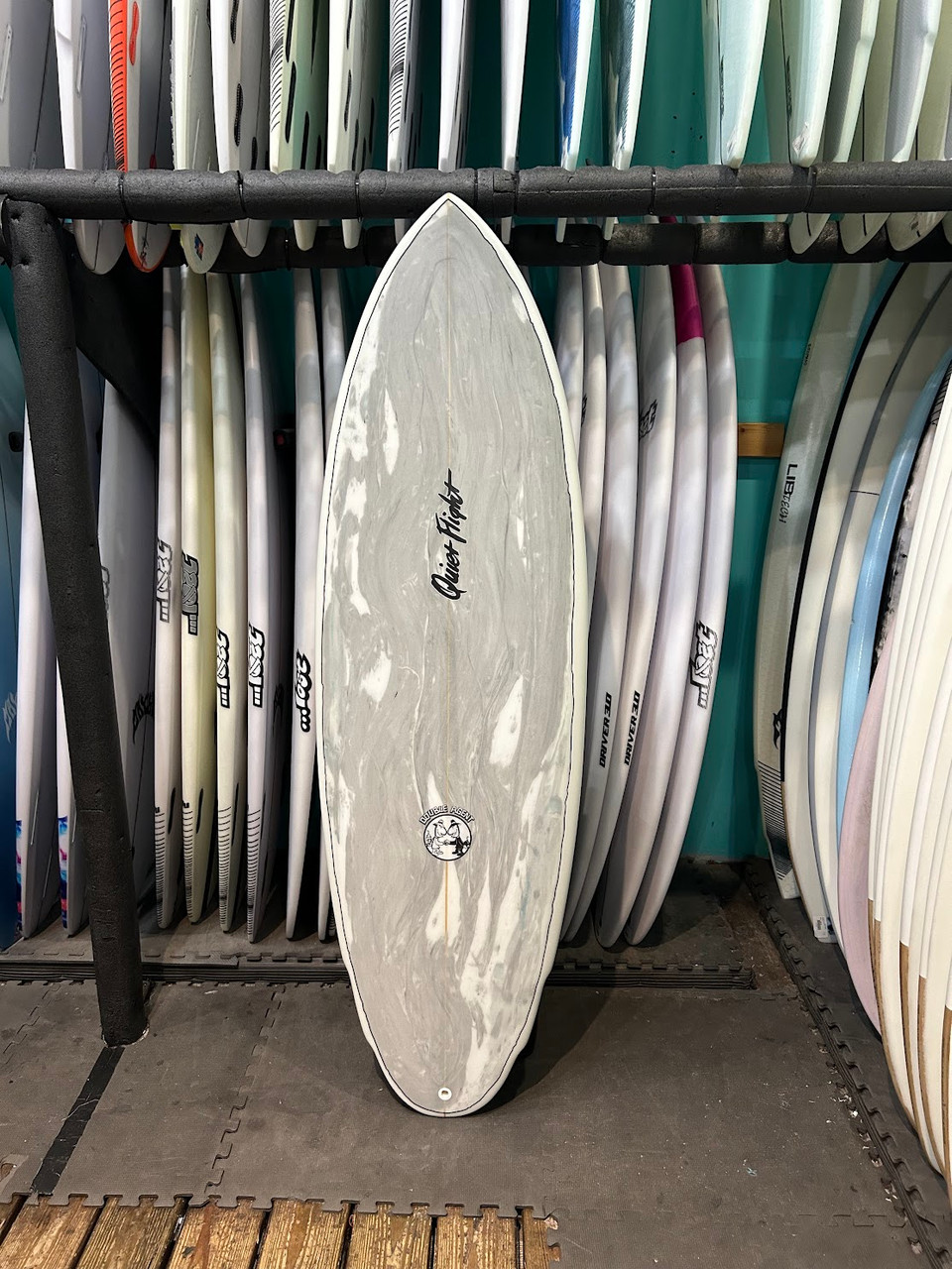 5'8 QUIET FLIGHT DOUBLE AGENT SURFBOARD (62212) Catalyst