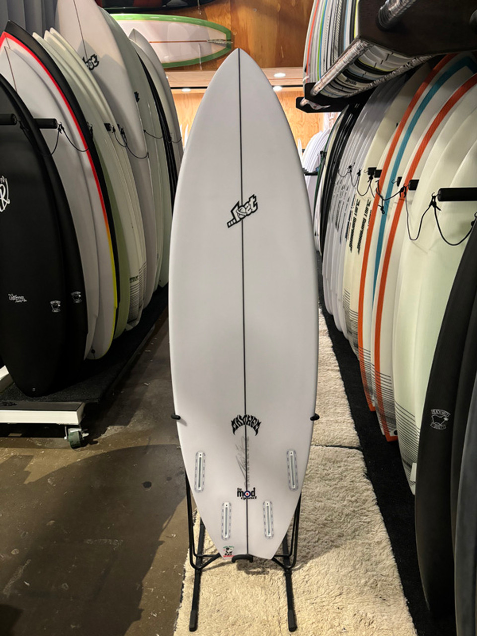 5'8 LOST MOD QUAD SURFBOARD (277486) - Catalyst at Bashams