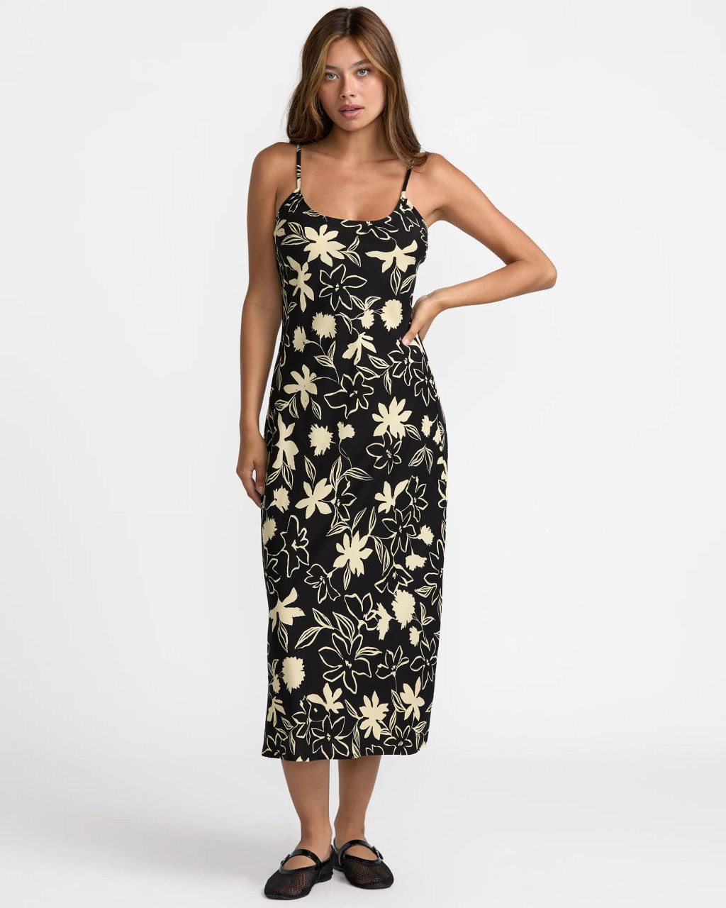 tiger print midi dress Brown / S Brown Animal Print Midi Dress for Women
