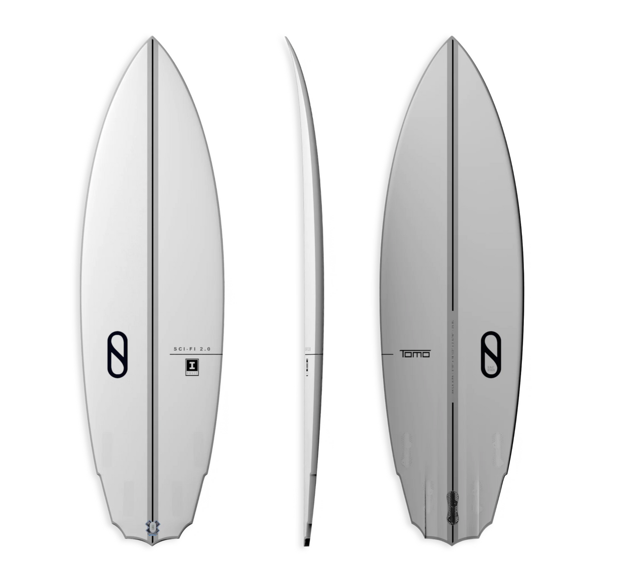 新品未使用】 FCS II CLIQUE シングルフィン 8インチ FCS II MID