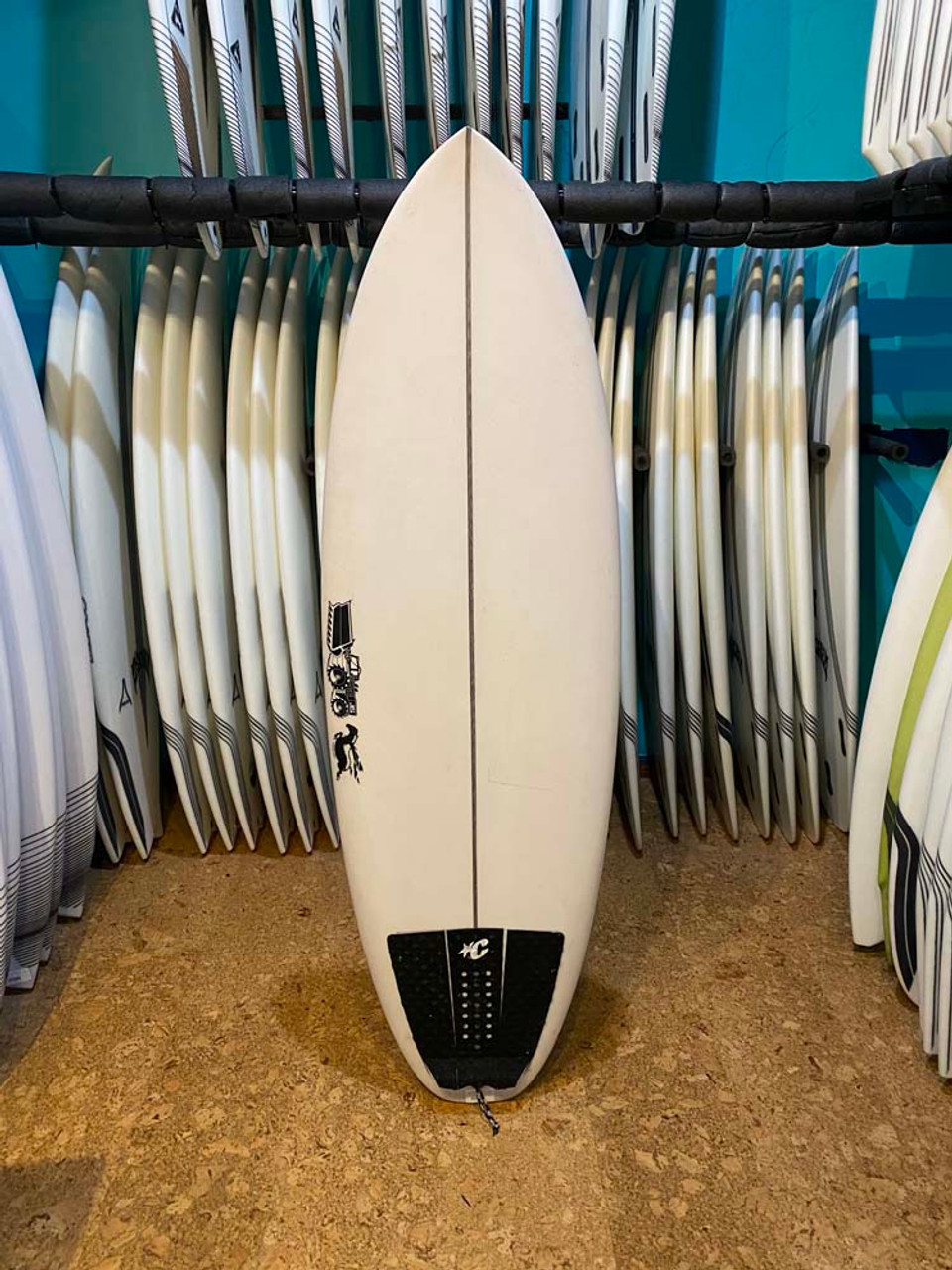 5'10 JS FLAMING PONY SURFBOARD- Catalyst