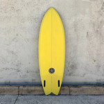 5'6 ELEMNT TWIN FISH SURFBOARD (UCF-TWINFISHMUSTARD-506-FCS)