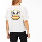 HURLEY SUN STRIPES FLOUNCY TEE (CD9252)