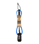 6" SLATER DESIGNS COMP LEASH (Blue/Black, 6'0")(SW)