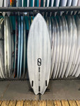 5'6 FIREWIRE GREAT WHITE TWIN VOLCANIC SURFBOARD (6230461)