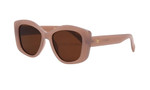 I-SEA Women's Paige Polarized Sunglasses - Trendy Cat Eye Sunglasses (Dusty Rose Frame, Brown Polarized Lens) (SW)