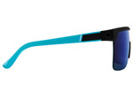 SPY FLYNN 5050 SOFT MATTE BLACK TRANSLUCENT BLUE - HD PLUS GRAY GREEN WITH DARK BLUE SPECTRA MIRROR (EX)