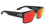 SPY CYRUS MATTE BLACK ICE- HD PLUS GRAY GREEN POLAR WITH RED SPECTRA MIRROR (EX)