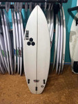 5'7 CHANNEL ISLANDS ROCKET WIDE USED SURFBOARD (496771)