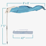 SOLBELLO BEACH SUN SHADE 8' X 8' ()