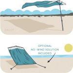 SOLBELLO BEACH SUN SHADE 8' X 8' ()