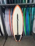 5'8 LOST LIGHTSPEED RNF 96 USED SURFBOARD (246007)