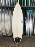 6'3 ALLEN WHITE TWIN PIN USED SURFBOARD (6138926)