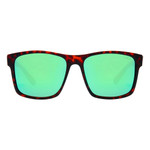 I-SEA RYDER SUNGLASSES - TORT / GREEN MIRROR (601570856419)