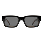 I-SEA COLE HOUSHMAND SUNGLASSES - BLACK LEOPARD / SMOKE (601570856617)