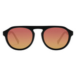 I-SEA IVAN FLORENCE SUNGLASSES - BLACK / FIRE MIRROR (601570859779)