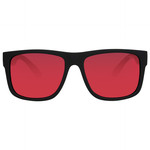 I-SEA CLOUDBREAK SUNGLASSES - BLACK / RED MIRROR (601570859908)