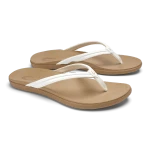 OLUKAI HO'OPIO MALUA WOMEN'S SANDAL - BRIGHT WHITE (20560)