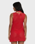 BILLABONG RISING TIDES WOMEN'S COVERUP DRESS - FIESTA RED (BL000137W)