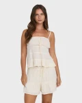 BILLABONG SOL MATE WOMEN'S WOVEN TANK - WHITE CAP (BL000231W)
