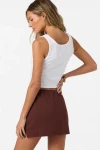 O'NEILL ALYSSA SOLID WOMEN'S KNIT SKIRT - CHOCOLATE (FA2641501)