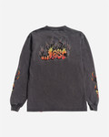 Lost Clothing Flame Lam Long Sleeve Tee Vintage Black - back