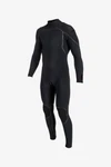O'NEILL HYPERFREAK FIRE 4/3+MM BACK ZIP FULL WETSUIT - BLACK/BLACK
