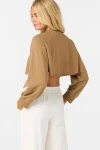 ONEILL PALM RAW EDGE CROP FLEECE CREW (FA2641012)
