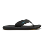 OLUKAI KI'I MEN'S BEACH SANDAL - LAVA ROCK/BOLD BLUE (10549)
