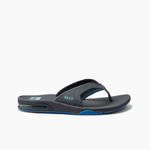 REEF FANNING MEN'S BOTTLE OPENER FLIP FLOP - GUNMETAL/OCEAN (CJ2911)