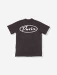 Duvin Oval Script Tee - Black