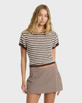 Billabong Women's Kate Short Sleeve Fleece Tee
