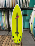 5'10 LOST ROCKET REDUC BLACK DAT SURFBOARD (188828)