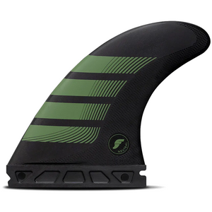 FUTURES F8 ALPHA LARGE  5-FIN - CARBON/OLIVE (1175-339-50)