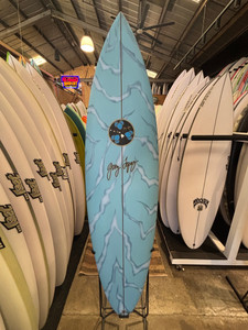 6'4 GERRY LOPEZ POCKET ROCKET SURFBOARD (B2839)