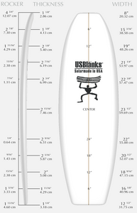 US BLANKS 6'2" A RED BLANK (U62AR)