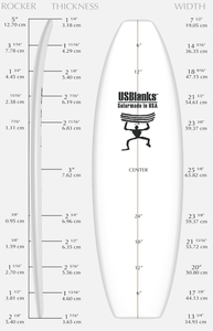 US BLANKS 6'8" RP RED BLANK (U68RPR)