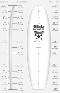 US BLANKS 6'10" A RED BLANK (U610AR)