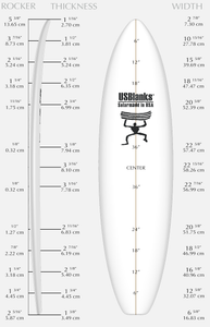 US BLANKS 7'6" EA BLUE BLANK (U76EAB)