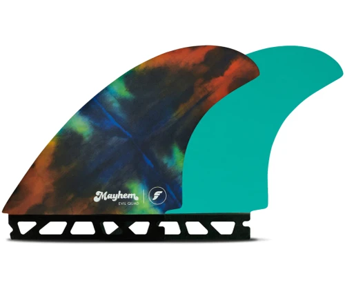 Futures Mayhem Evil Quad - Rainbow Fins